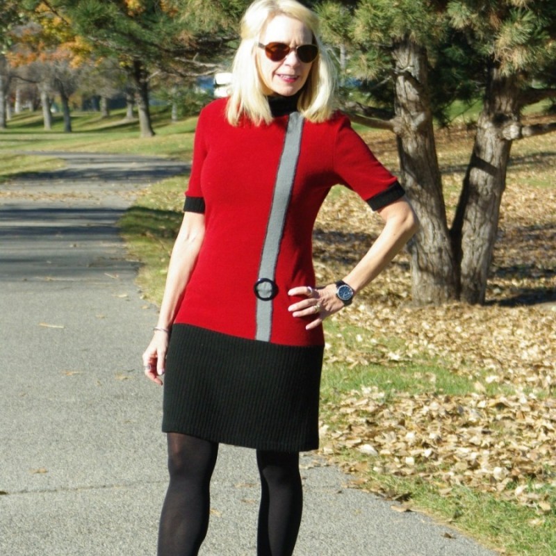 A HAND-ME-OVER SWEATER DRESS
