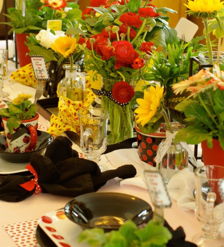 CELEBRATING THE LADIES OF THE HOUSE WITH A “LADY BUG” THEMED TEA PARTY
